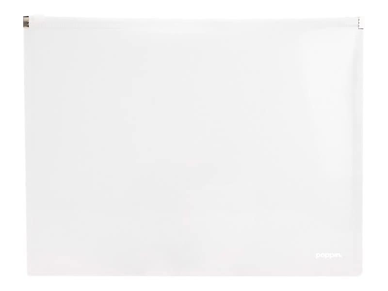 Poppin Poly Wallets, Letter Size, Clear, 3/Pack (100142)