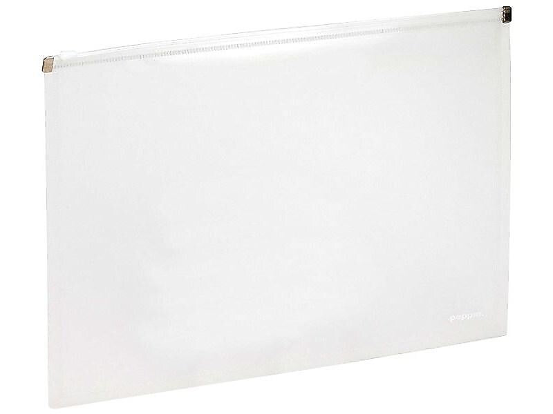 Poppin Poly Wallets, Letter Size, Clear, 3/Pack (100142)