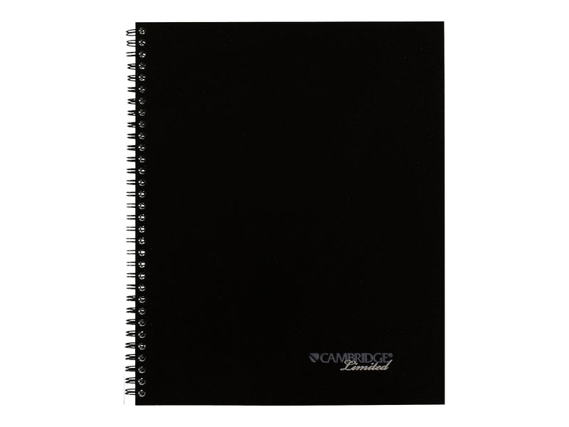 Cambridge 1-Subject Professional Notebooks, 8.5" x 11", Wide Ruled, 80 Sheets, Black (06066)