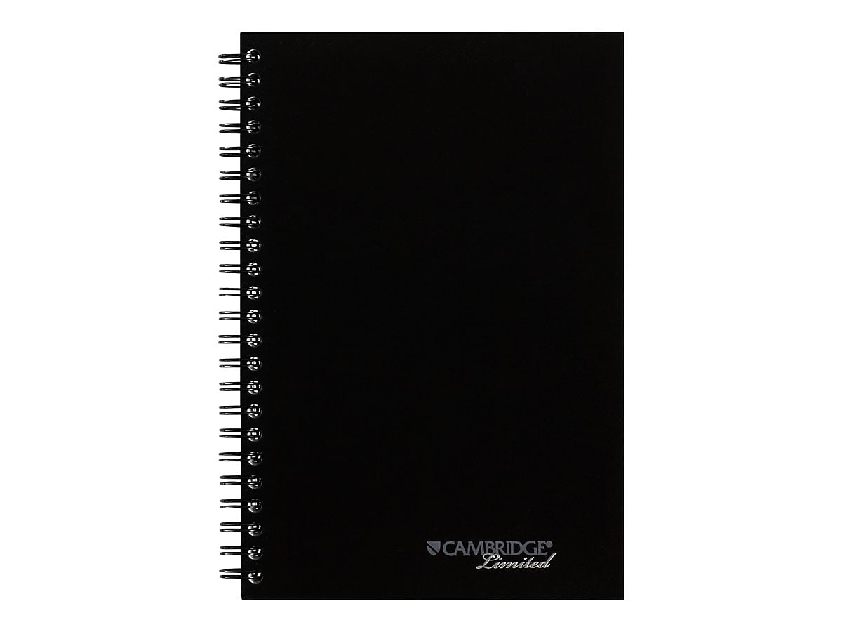 AT-A-GLANCE Professional Notebooks, 5" x 8", College Ruled, 80 Sheets, Black (06096)