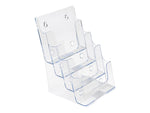 Deflecto Literature Holder, 5.83" x 8.27", Vertical, Wall Mounted, Clear Plastic (77901)