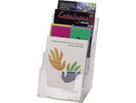 Deflecto Literature Holder, 5.83" x 8.27", Vertical, Wall Mounted, Clear Plastic (77901)