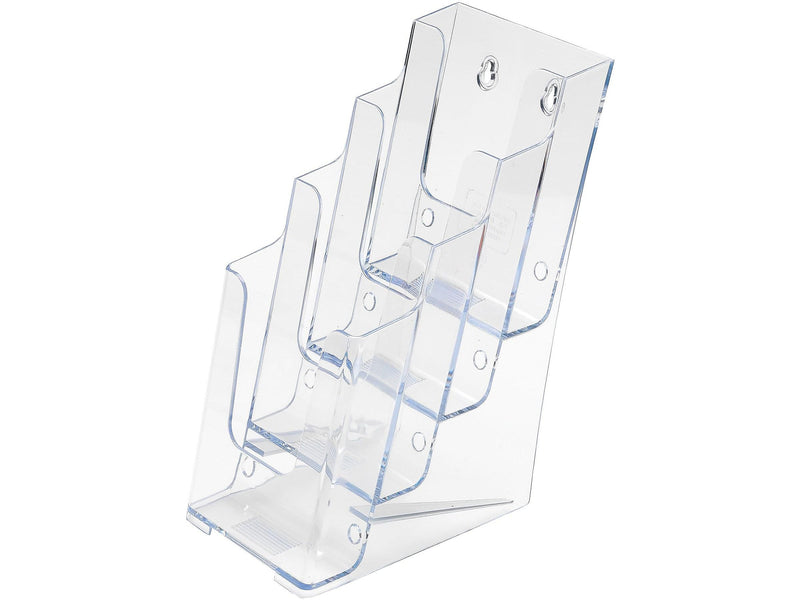 Staples® Literature Holder for Leaflets, Crystal Clear Plastic (77701)