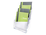 Deflecto Literature Holder, 9.37" x 13.58", Clear Plastic (77441)