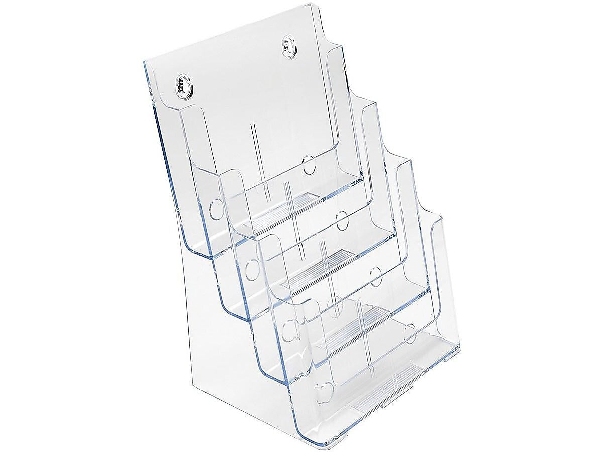 Deflecto Literature Holder, 9.37" x 13.58", Clear Plastic (77441)