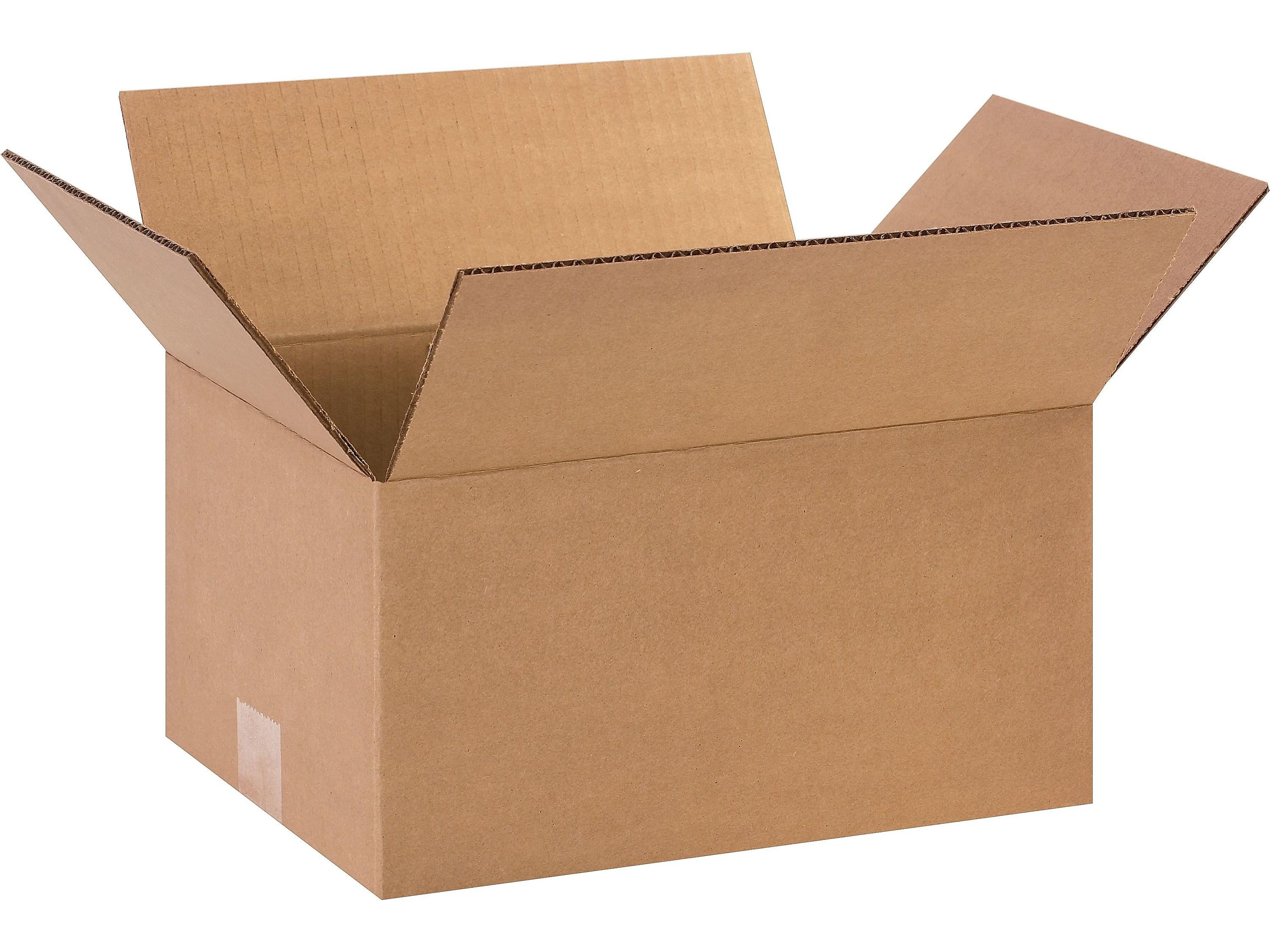 12" x 9" x 6" Standard Shipping Boxes, 32 ECT, Kraft, 25/Bundle (120906)