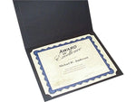 Gartner Studios Certificate Holders, 8.5" x 11", Black/Gold, 6/Pack (35003)