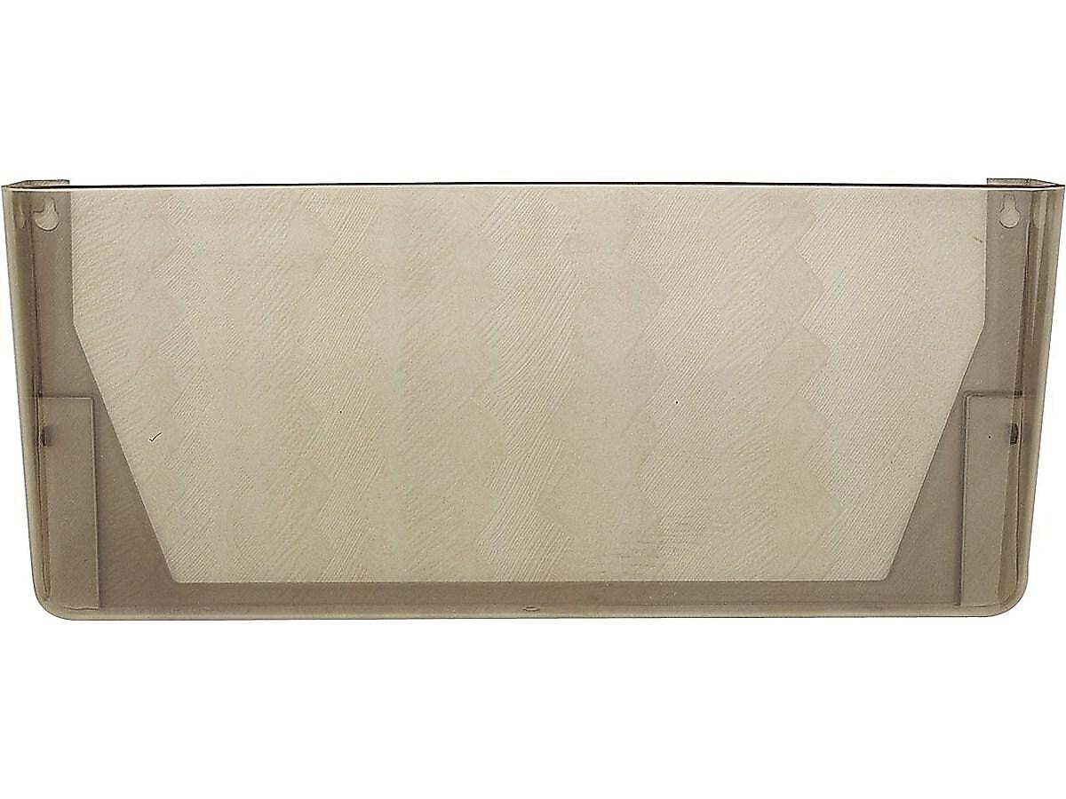 Officemate 1-Pocket Plastic Legal Size Wall File, Smoke (21441)
