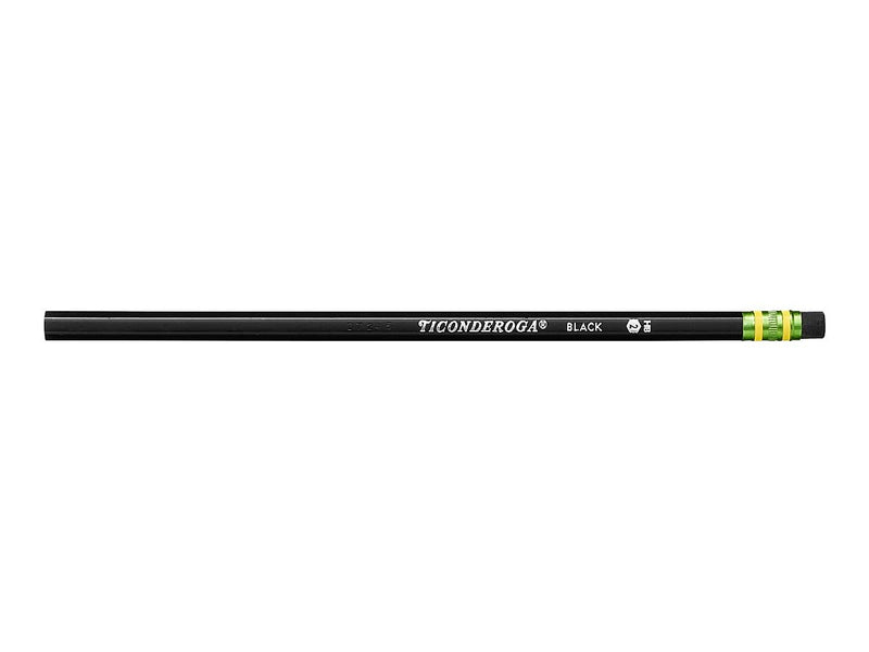 Ticonderoga The World's Best Pencil Wooden Pencil, 0.7mm, #2 Soft Lead, Dozen (13913/13953)