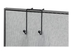 Fellowes Wire Partition Additions Plastic Double Coat Hook, Black (75510)