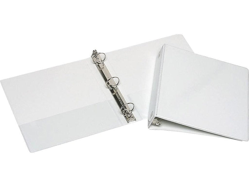 AbilityOne Skilcraft 1 1/2" 3-Ring View Binders, White (7510015194381)
