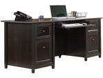 Sauder Edge Water Collection 65" Wood Executive Desk, Estate Black (409042)