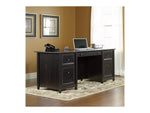 Sauder Edge Water Collection 65" Wood Executive Desk, Estate Black (409042)