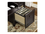 Sauder Edge Water Collection 65" Wood Executive Desk, Estate Black (409042)