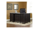 Sauder Edge Water Collection 65" Wood Executive Desk, Estate Black (409042)