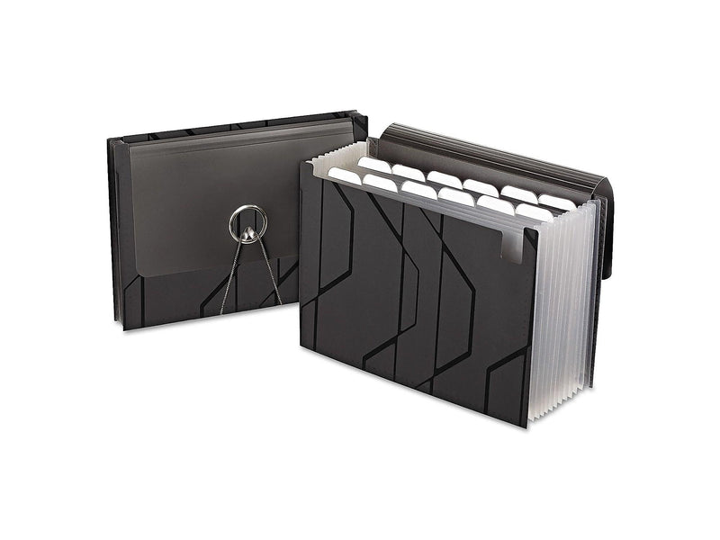 Pendaflex Expanding File, 7-3/4" Expansion, Letter Size, 13 Pocket, Black (PFX 02327)
