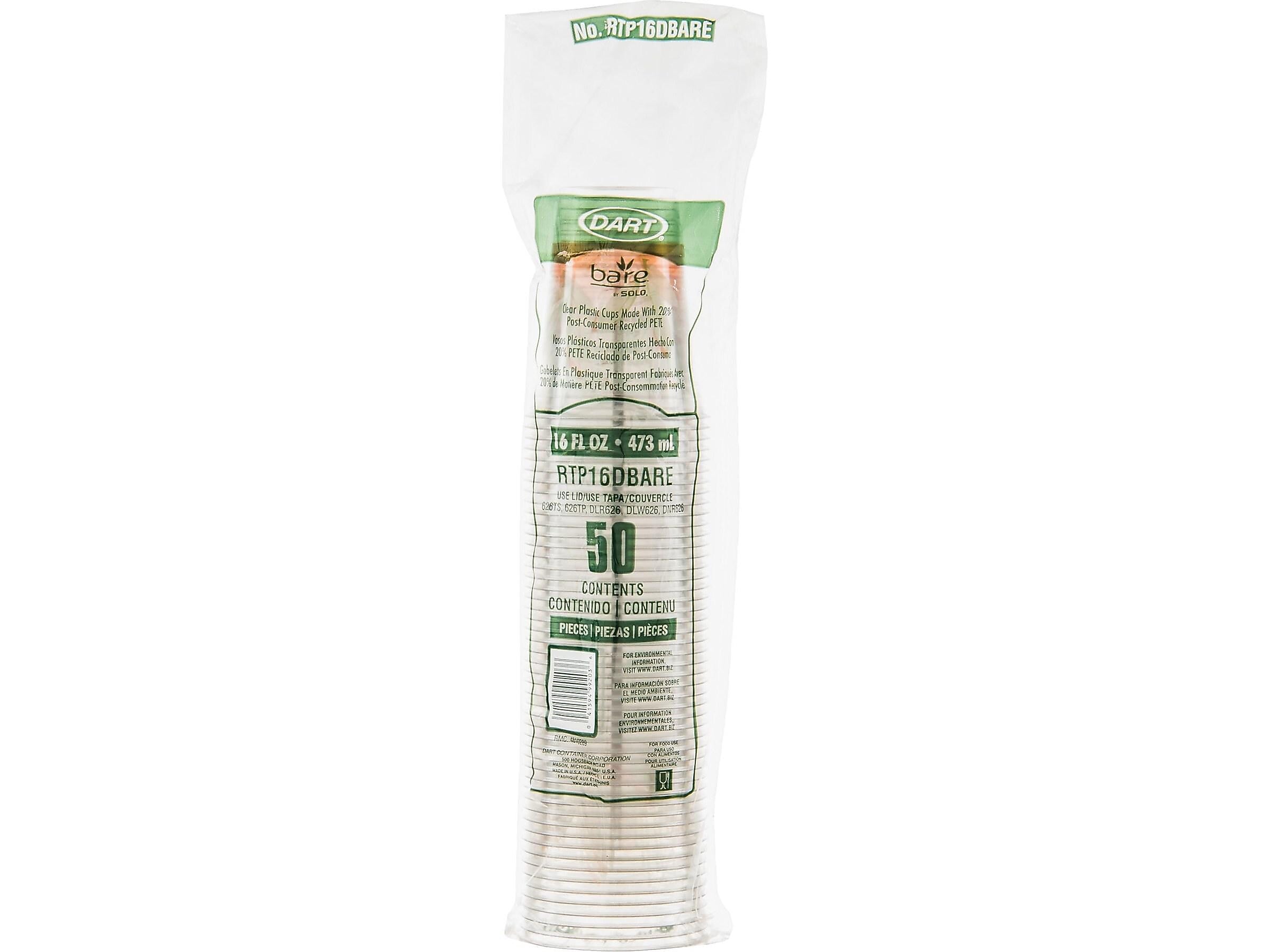 Solo Bare® Eco-Forward® Cold Cups, 12 Oz., Ultra Clear™, 50/Pack (RTP12)