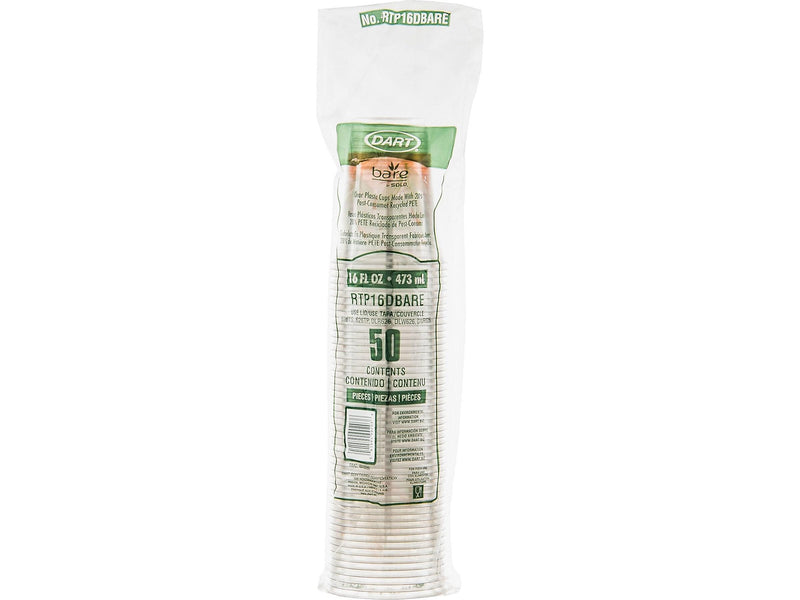 Solo Bare® Eco-Forward® Cold Cups, 12 Oz., Ultra Clear™, 50/Pack (RTP12)