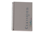 TOPS Classified Colors 1-Subject Notebooks, 5.5" x 8.5", Narrow Ruled, 100 Sheets, Gray/Silver (73507)