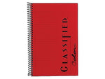 TOPS Classified Colors 1-Subject Notebooks, 5.5" x 8.5", Narrow Ruled, 100 Sheets, Red (73505)