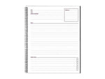 Cambridge 1-Subject Professional Notebooks, 8.88" x 11", Wide Ruled, 80 Sheets, Black (06132)