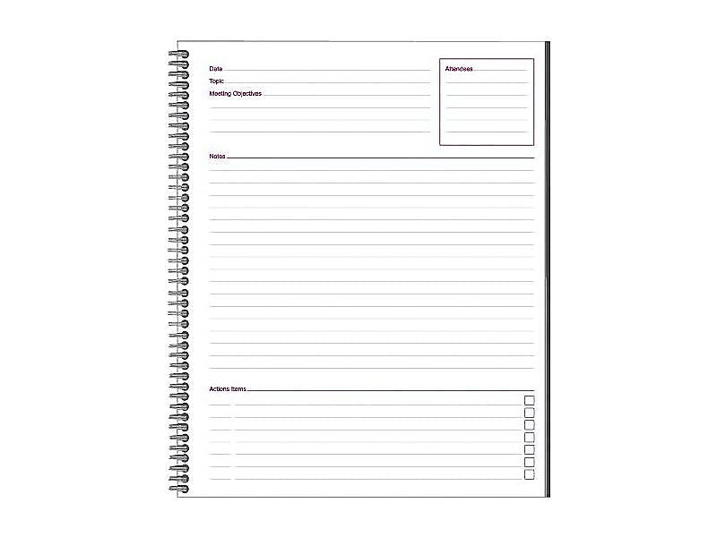 Cambridge 1-Subject Professional Notebooks, 8.88" x 11", Wide Ruled, 80 Sheets, Black (06132)