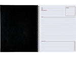 Cambridge 1-Subject Professional Notebooks, 8.88" x 11", Wide Ruled, 80 Sheets, Black (06132)