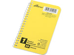 Ampad 1-Subject Pocket Notebook, 3" x 5", Narrow Ruled, 50 Sheets, Assorted Colors, Each (25-095R)