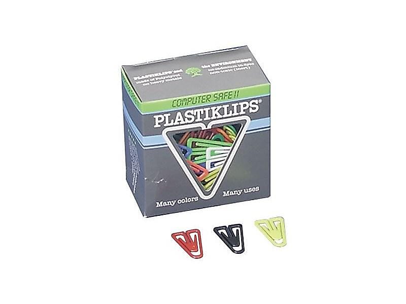 Baumgarten's Plastiklips Paper Clips, X-Large, Assorted, 50/Box (LP-1700)