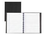 Blueline MiracleBind 1-Subject Professional Notebooks, 11" x 9.0625", College Ruled, 75 Sheets, Black (AF11150.81)