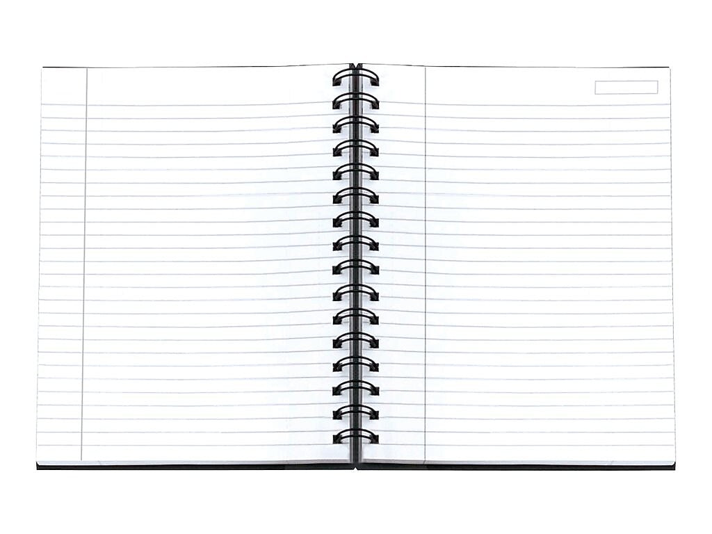 TOPS Royale Professional Notebooks, 5.88" x 8.25", College Ruled, 96 Sheets, Black (25330)