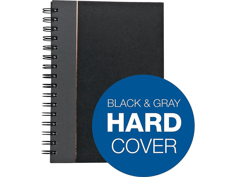 TOPS Royale Professional Notebooks, 5.88" x 8.25", College Ruled, 96 Sheets, Black (25330)
