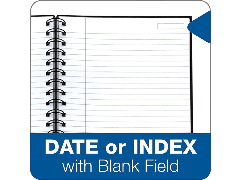 TOPS Royale Professional Notebooks, 5.88" x 8.25", College Ruled, 96 Sheets, Black (25330)