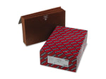 Smead Redrope Partition Wallet, 5-1/4" Expansion, Legal Size, 6-Pocket, Brown, 10/Box (72475)