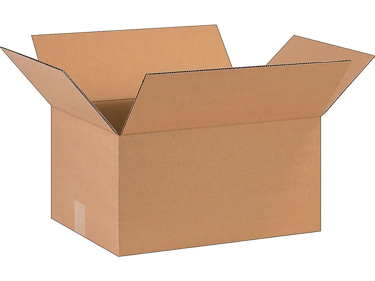 16" x 12" x 8" Corrugated Kraft Boxes, 25/Bundle (BS161208X)