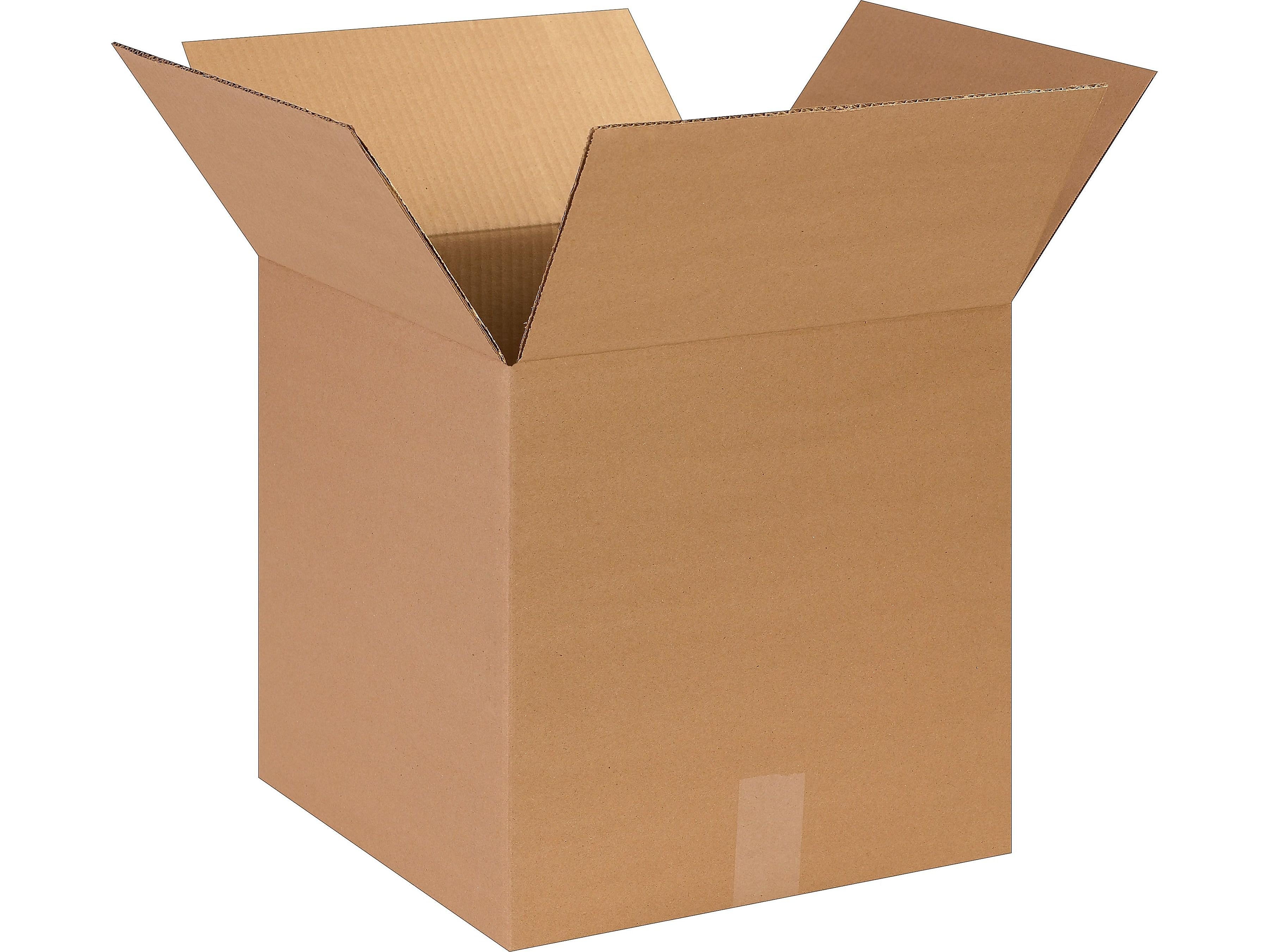 14" x 14" x 14" Standard Shipping Boxes, 32 ECT, Kraft, 25/Bundle (141414)