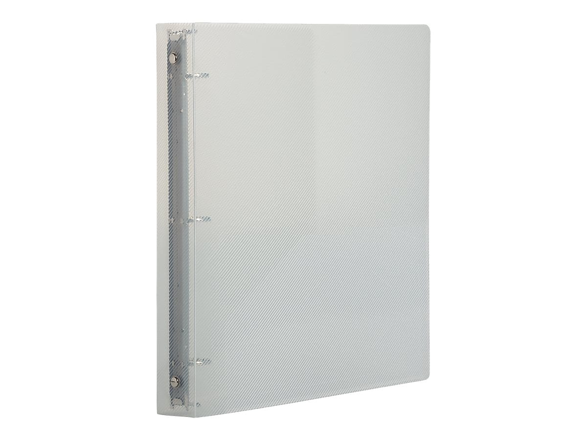 JAM Paper 1" 3-Ring Flexible Poly Binders, Clear (751T1CL)