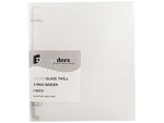 JAM Paper 1" 3-Ring Flexible Poly Binders, Clear (751T1CL)