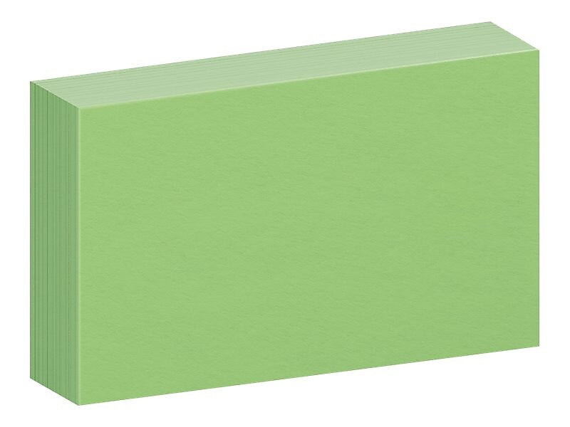 Oxford 3" x 5" Index Cards, Blank, Green, 100/Pack (7320GRE)