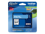 Brother P-touch TZe-545 Laminated Label Maker Tape, 3/4" x 26-2/10', White On Blue (TZe-545)