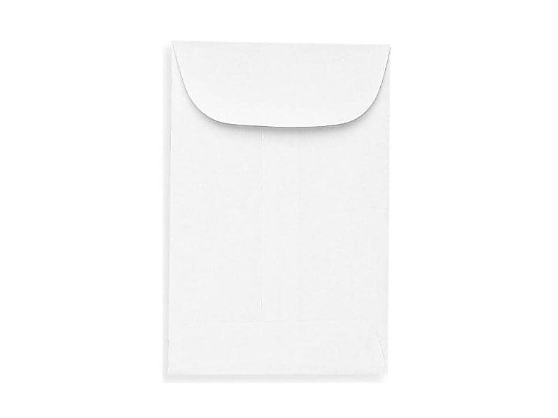 LUX Moistenable Glue #1 Currency Envelopes, 2.25" x 3.5", Bright White, 1000/Box (94623-1000)