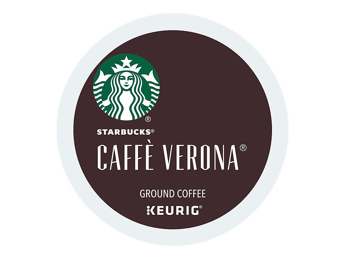 Starbucks Caffe Verona Coffee Keurig® K-Cup® Pods, Dark Roast, 96/Carton (SBK011111160CT)