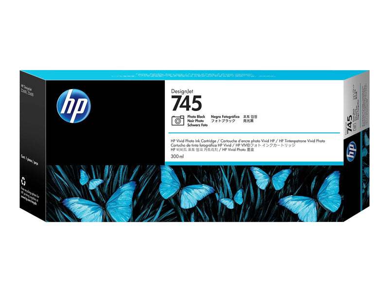 HP 745 Black Standard Yield Ink Cartridge (F9K04A)