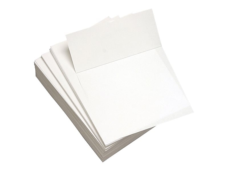 Alliance 8.5" x 11" Perforated Specialty Paper, 20 lbs., 92 Brightness, 500 Sheets/Ream (851032)