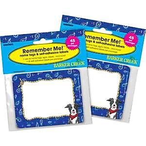 Barker Creek Self-adhesive Western School Name Tags, 2.75" x 3.5", 90/Set (BC3746)