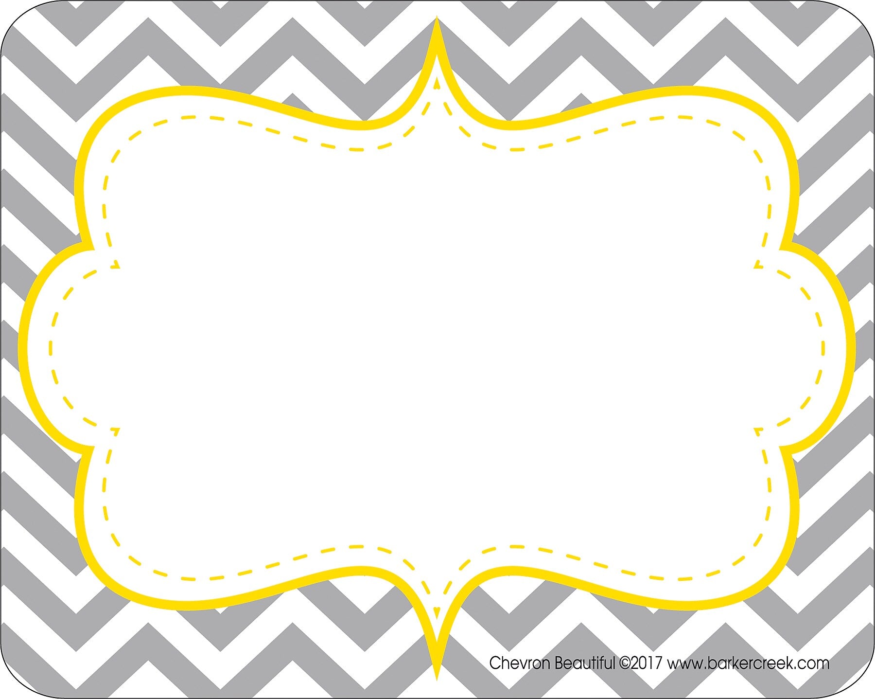 Barker Creek Self-adhesive Beautiful Chevron School Name Tags, 2.75" x 3.5", 90/Set (BC3762)