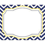 Barker Creek Self-adhesive Nautical Chevron School Name Tags, 2.75" x 3.5", 90/Set (BC3763)