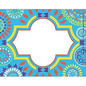 Barker Creek Self-adhesive Moroccan School Name Tags, 2.75" x 3.5", 90/Set (BC3765)
