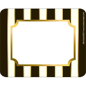 Barker Creek Self-adhesive Gold School Name Tags, 2.75" x 3.5", 90/Set (BC3767)
