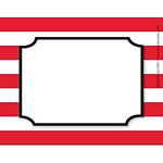 Barker Creek Self-adhesive Wide Stripes School Name Tags, 2.75" x 3.5", 90/Set (BC3773)